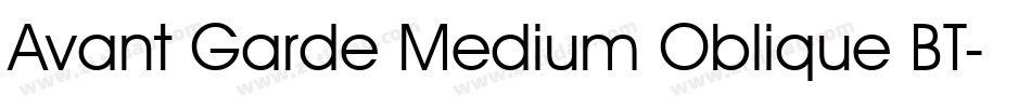 Avant Garde Medium Oblique BT字体转换